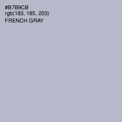 #B7B9CB - French Gray Color Image